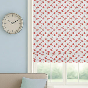Red Tulip Roman Shades
