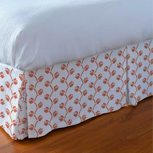 Red Tulip Tailored Bed Skirt
