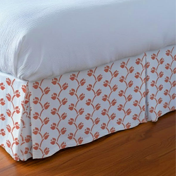 Red Tulip Tailored Bed Skirt