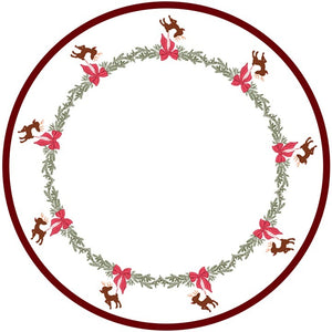 Reindeer Christmas tree skirt