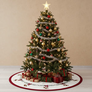 Reindeer Christmas tree skirt