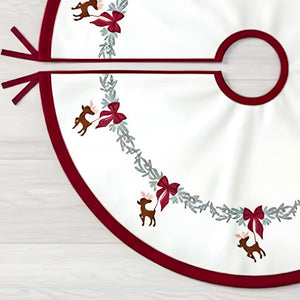 Reindeer Christmas tree skirt