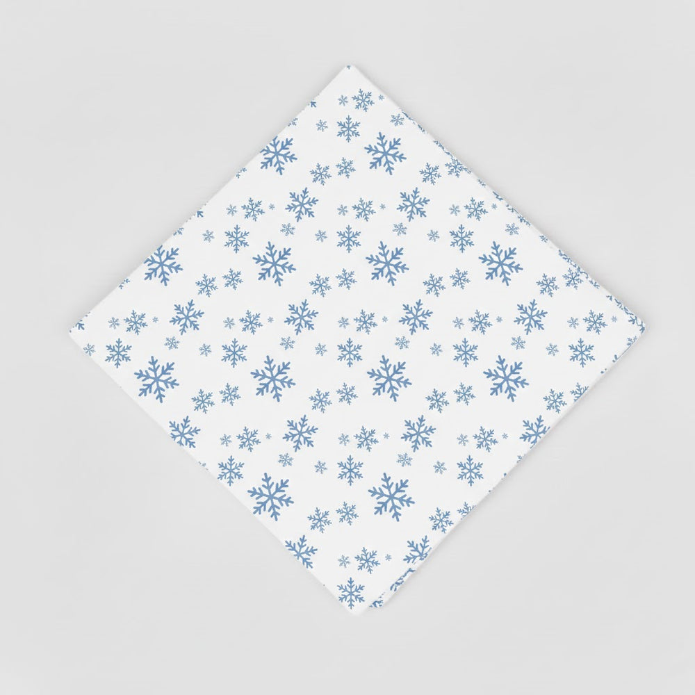 Snowflake Pattern Printed Napkin (Set of 4)