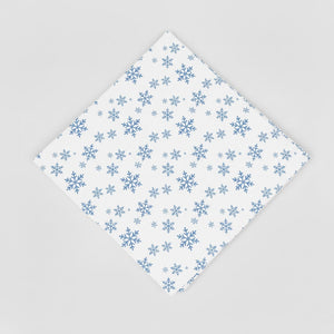 Snowflake Pattern Printed Napkin (Set of 4)