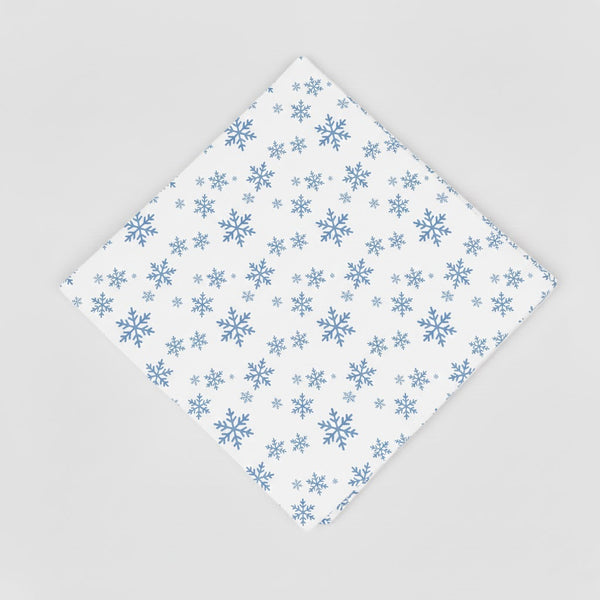 Snowflake Pattern Printed Napkin (Set of 4)