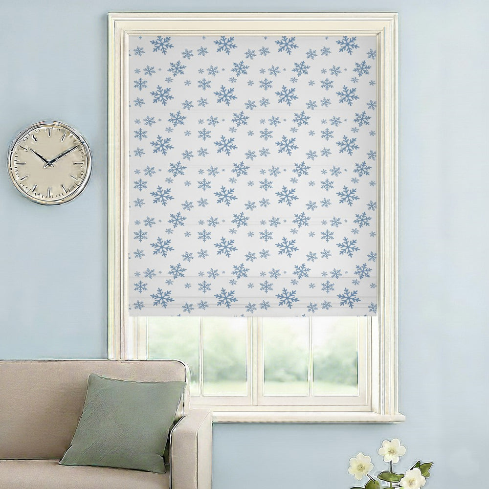 Snowflake Pattern Roman Shades