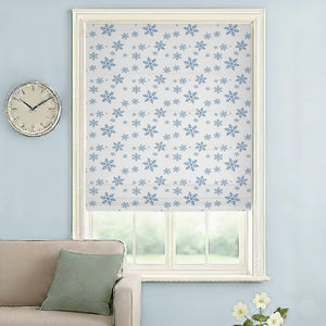 Snowflake Pattern Roman Shades