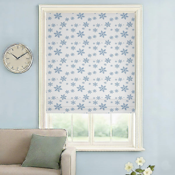 Snowflake Pattern Roman Shades
