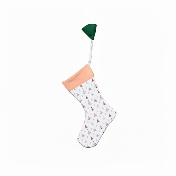 Christmas Tree & Star Pattern Printed Stockings