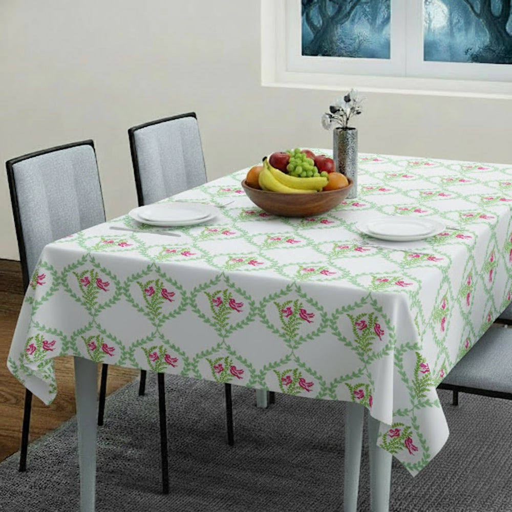 Vintage Floral Bird Pattern Table Cloth