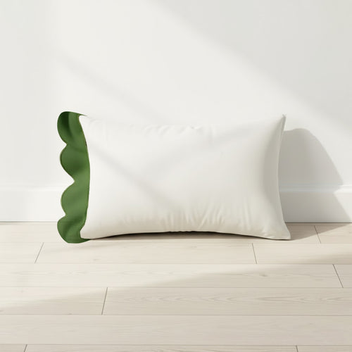 Wavy Applique Embroidery Cotton Pillowcases (Set Of 2)