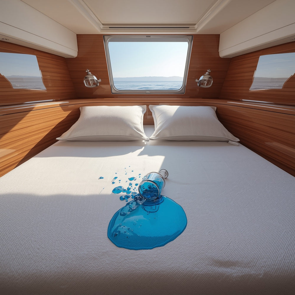 V Berth Waterproof White Mattress Protector