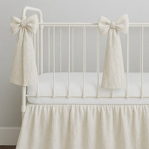 Ruffle Linen Crib Skirt