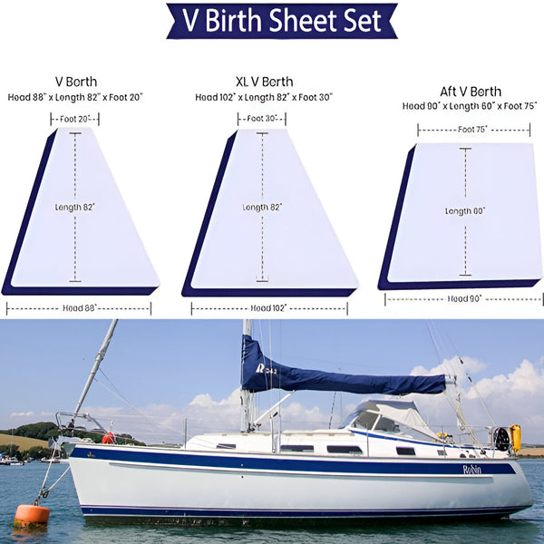 400TC Cotton Anchor Embroidery Boating Sheet Set