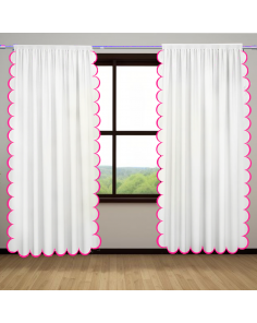 hot pink-allena-scallop-cotton-curtain