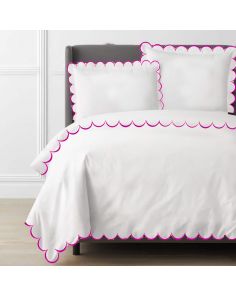 hot pink-Allena-cotton-scallop-duvet-cover-set-sham