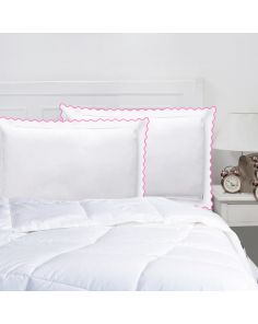 hot pink-cotton-small-scallop-pillow-sham