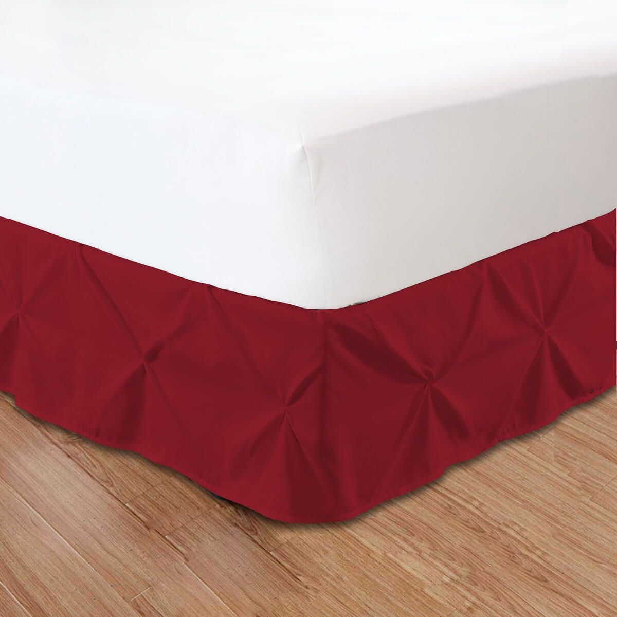 Burgundy 2024 bed skirt