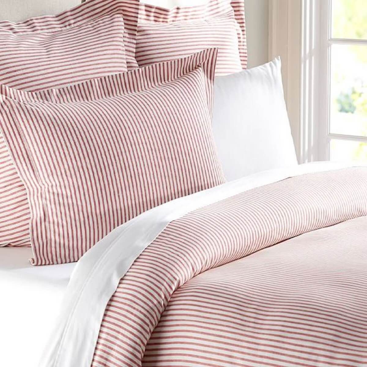 Pillow ticking duvet clearance cover