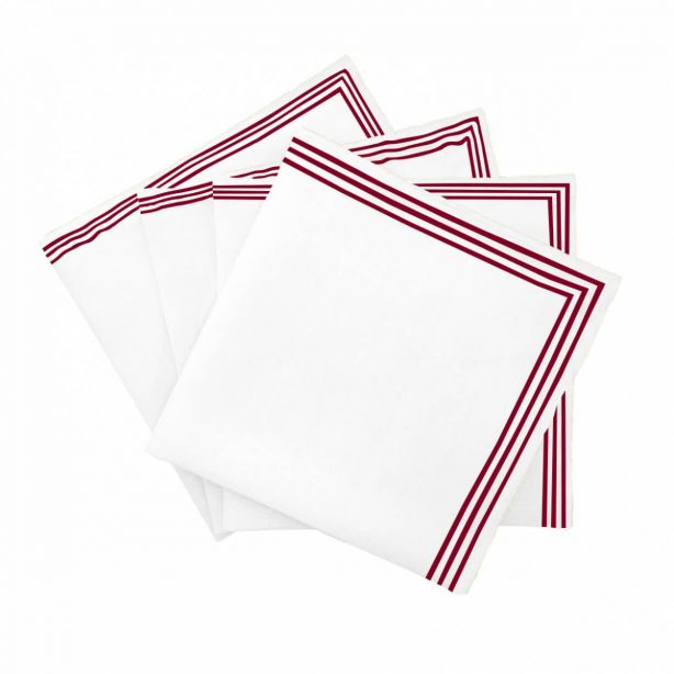 burgundy-triple-border-cotton-napkins