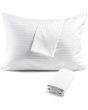 zippered-white-striped-pillowcases