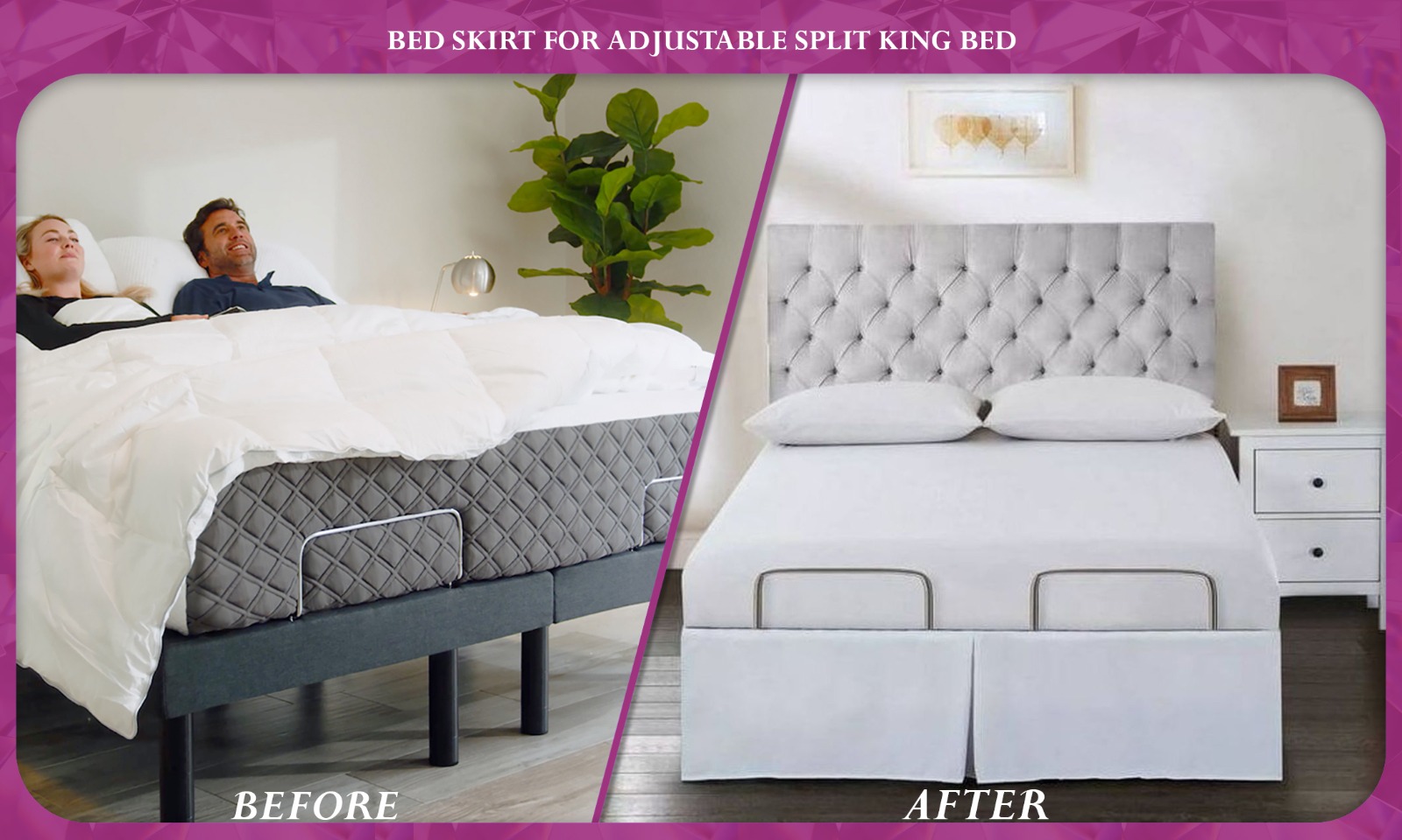 A Split King Adjustable Bed for Couples