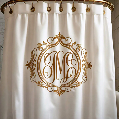 Monogram Shower Curtain