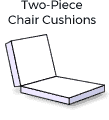 2 Piece Chair Cushions