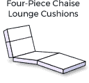 4 Piece Chaise Lounge Cushions