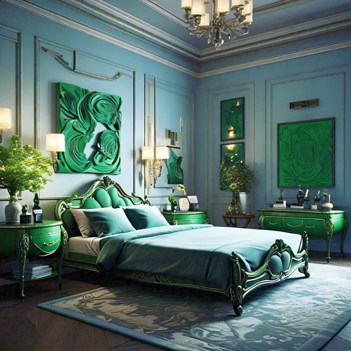 Green Bedroom